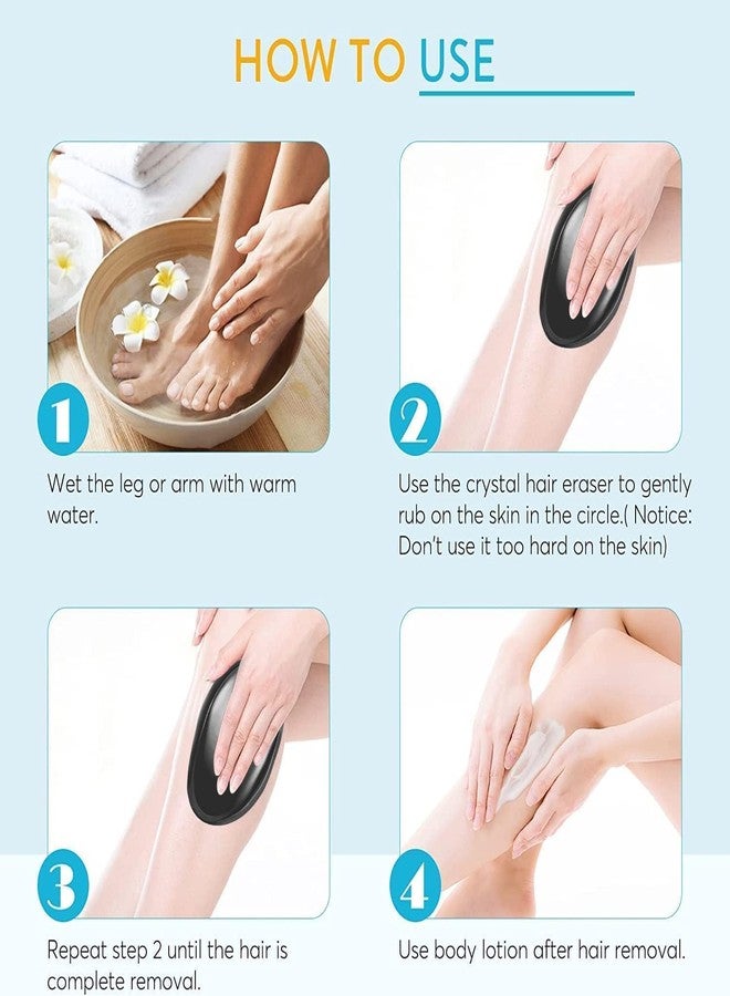Bittern Crystal Hair Remover For Women And Men Crystal Hair Remover Eraser Removal Stone For Women Men Painless Hair Remover Body Magic Smooth Remove,1 Count - Image 2