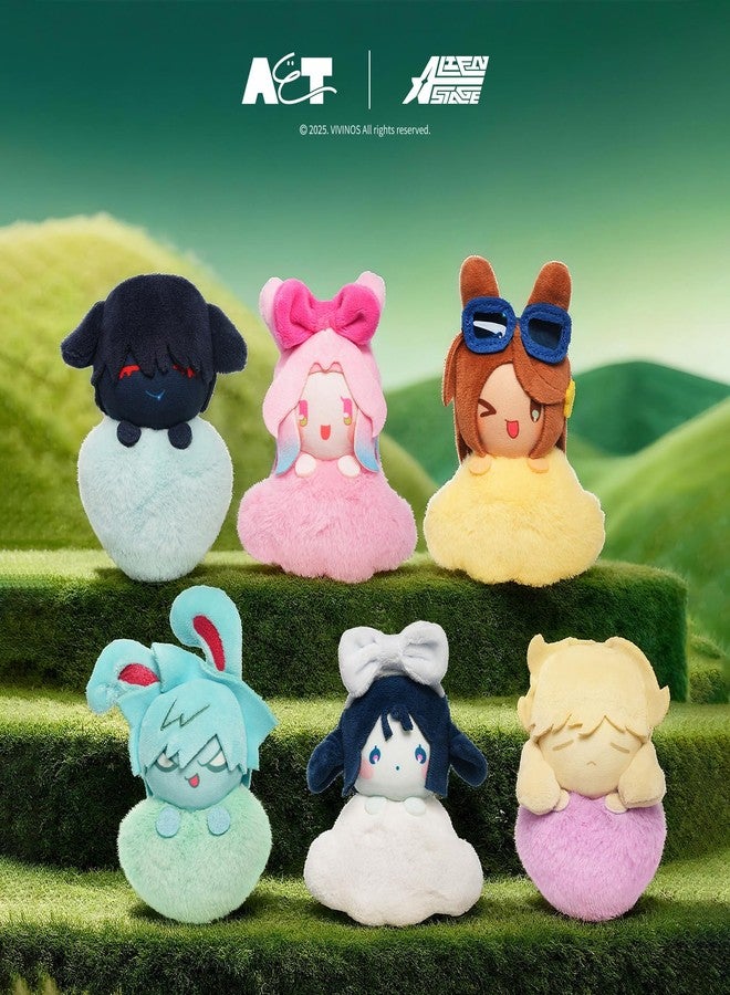 YJacuing Alien Stage Rabbit Series Blind Box Cloud Plush Keychain, Anime ALNST Officially Licensed Mystery Bag Charm Pendant, Multicolor, Single Box, Contains One Random Character - Image 2
