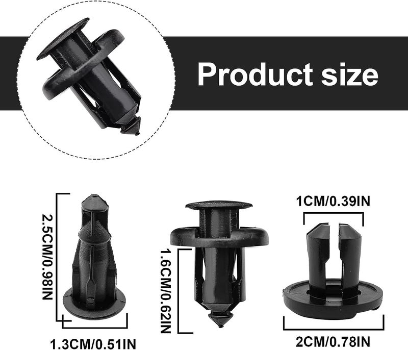 TOPCNOEM 100PCS Bumper Fender Clips with Fastener Remover - Image 2