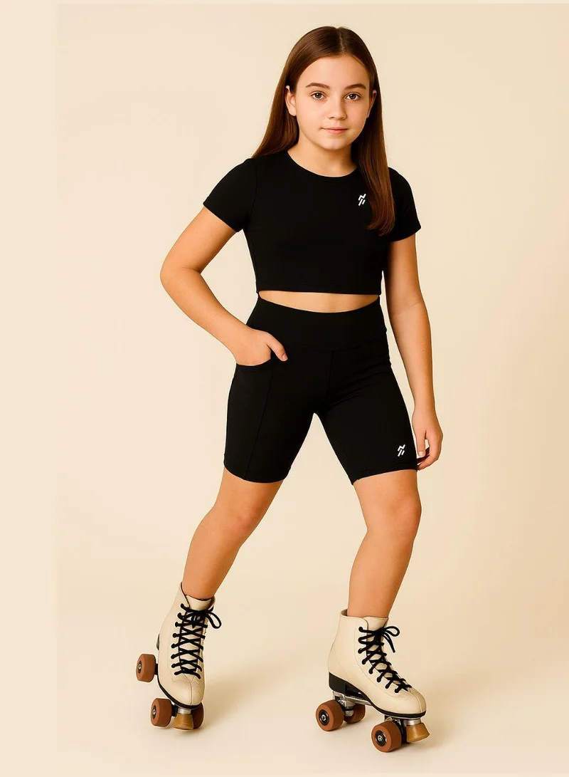 Kids Girl's Shorts with Smart Pocket