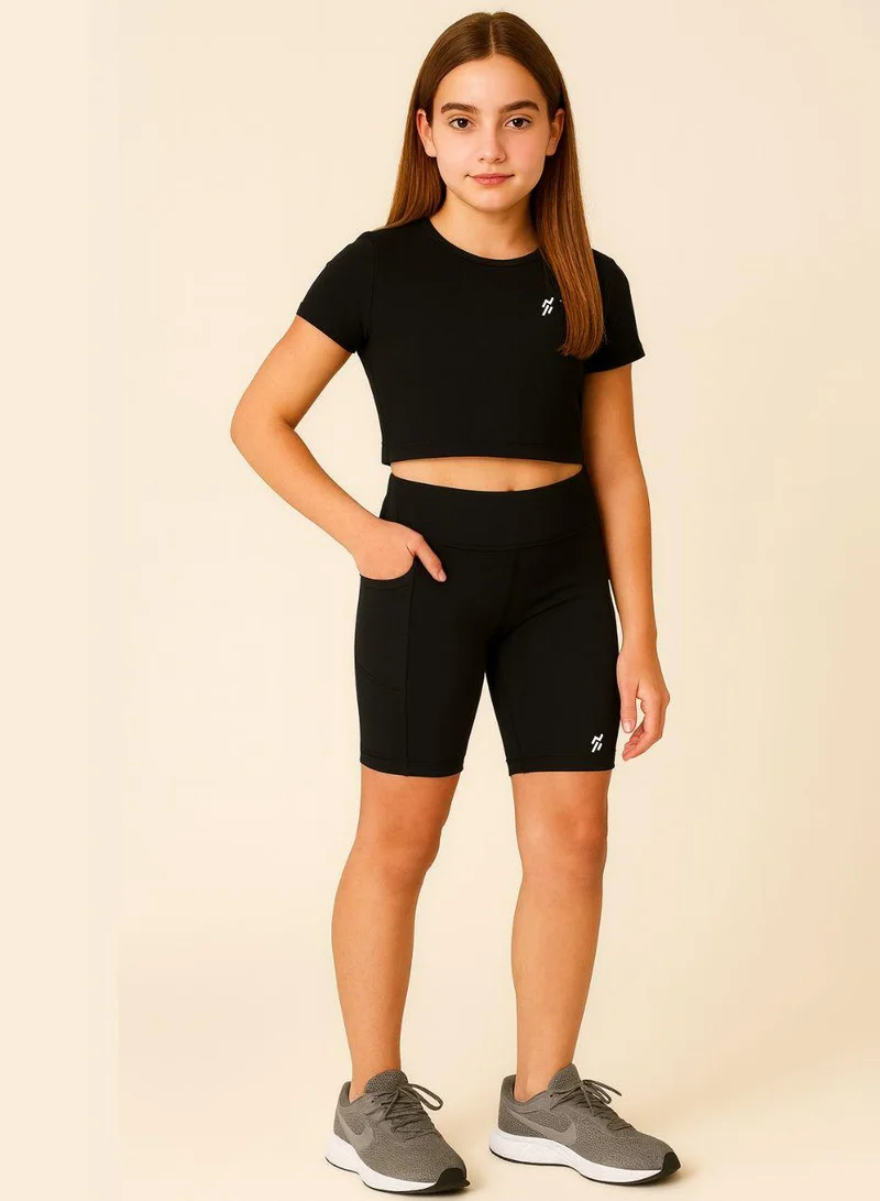 Moveletix Kids Girl's Shorts with Smart Pocket