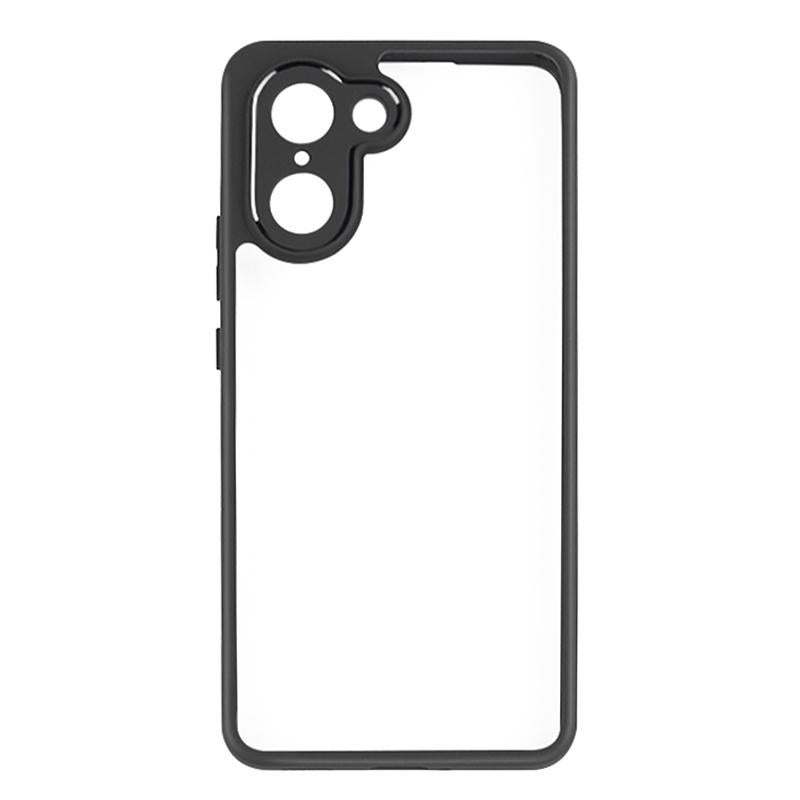 erorex For OnePlus Ace 5 Racing / Nord CE5 Frosted TPU + Transparent PC Phone Case(Black) - Image 2