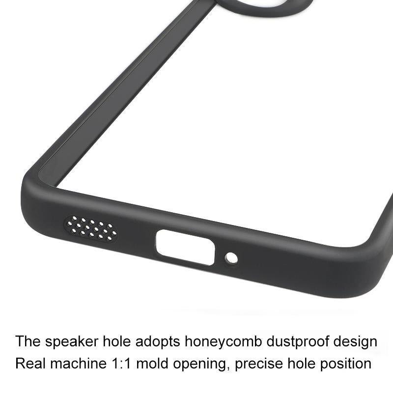 erorex For OnePlus Ace 5 Racing / Nord CE5 Frosted TPU + Transparent PC Phone Case(Black) - Image 5