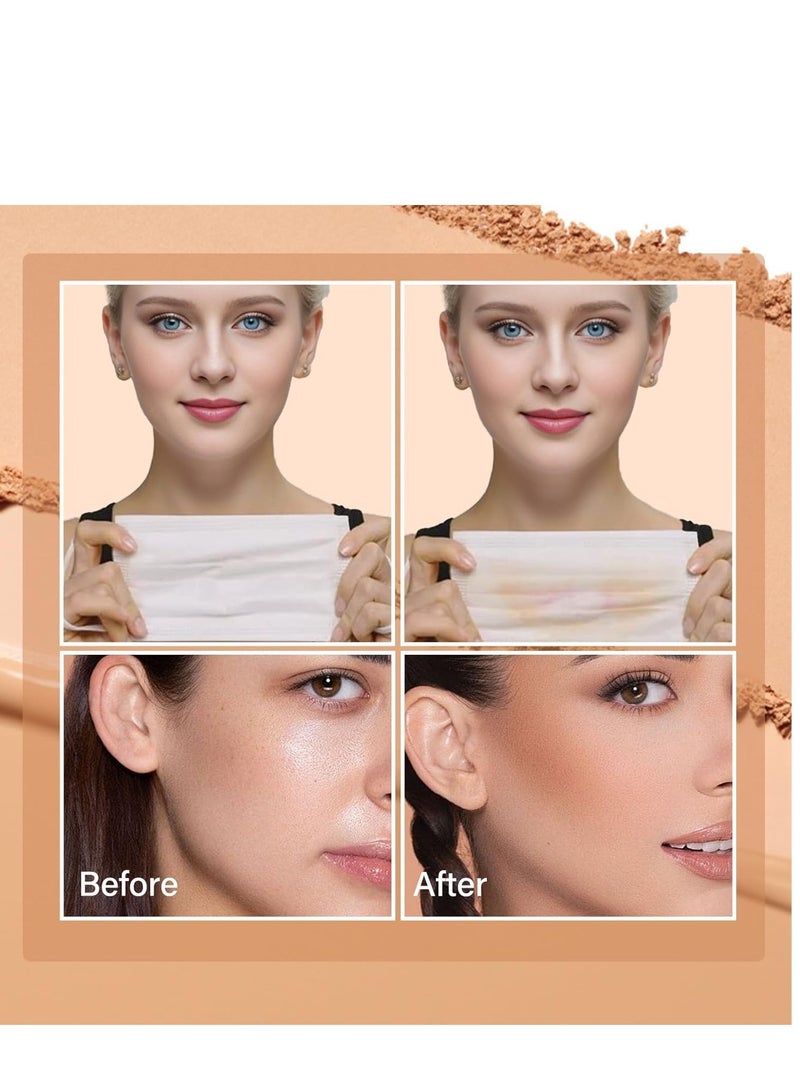 Oil Control Facial Powder Matte Smooth Setting Waterproof Long-Lasting Perfect Lightweight Makeup For Soft Focus Finish, Minimizes Fine Lines And Pores Classic Ivory - Image 3