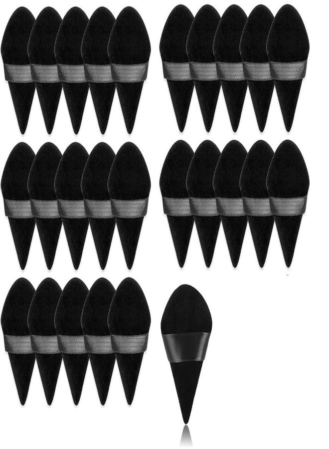 DATNASAYAD 21 Pieces Triangle Cosmetic Loose Powder Puffs Washable Reusable Soft Plush Foundation Sponge for Face Body Wet Dry Makeup Tool- Multicolor Pack of 21 - Image 1