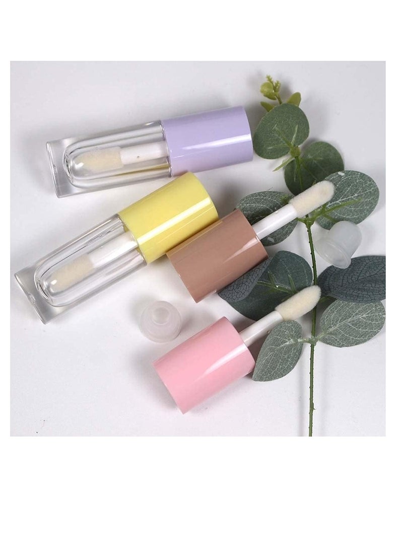 COSIDEA 30pcs Pink Empty 6ml 0.2oz Lip Gloss Tubes with Big Doe Foot Wand Round Lip gloss Container Concealer Tube Cosmetic Packing Container Bulk Wholesale - Image 5