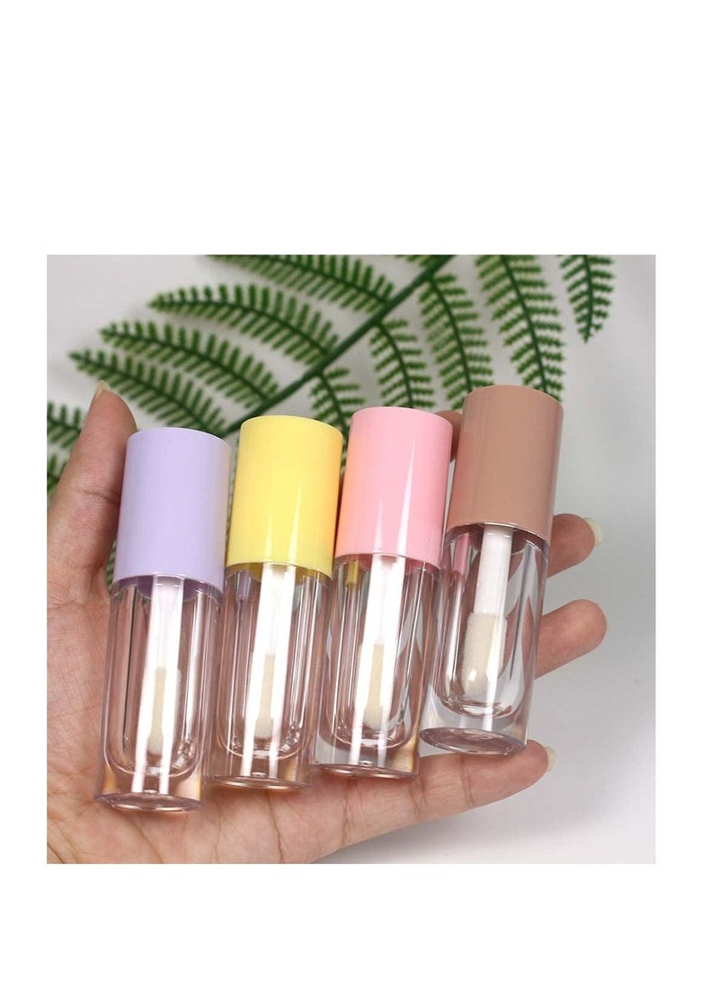 COSIDEA 30pcs Pink Empty 6ml 0.2oz Lip Gloss Tubes with Big Doe Foot Wand Round Lip gloss Container Concealer Tube Cosmetic Packing Container Bulk Wholesale - Image 4