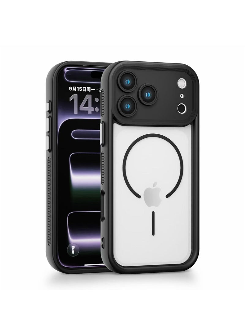CAYGA iPhone 17 Pro Max Magnetic Case, [Upgraded] 360° Airflow Cooling System with Side Heat Dissipation Vents, Premium Floating Action Button, Military-Grade Drop Protection with Camera Protection, Anti-Fingerprint Matte Back - 6.9 inch - Image 5