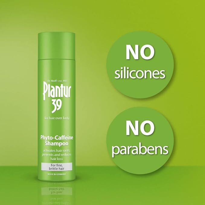 Plantur 39 Caffeine Shampoo Prevents and Reduces Hair Loss 2x 250ml For Fine Brittle Hair Unique Galenic Formula Supports Hair Growth Women Hair Care Made in Germany - Image 4