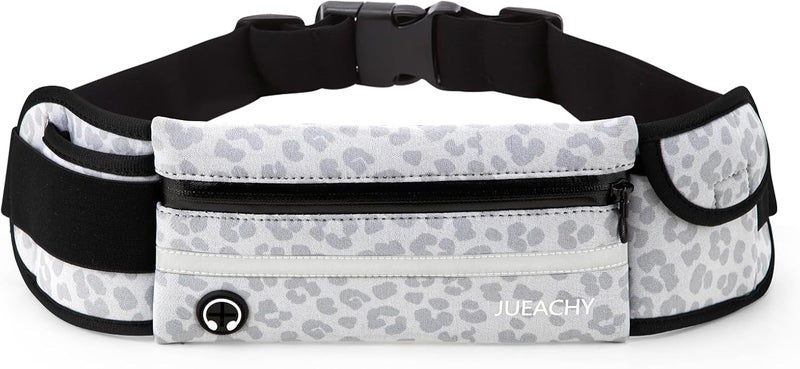 Jueachy Running Belts for Women Waterproof Fanny Pack Running Waist Pouch Phone holder Adjustable Sports Money Belt with Headphone Port - Image 1