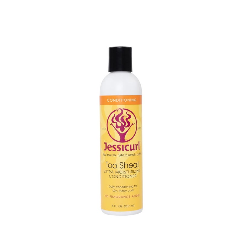 Jessicurl Too Shea Extra Moisturizing Conditioner for Curly Hair No Fragrance Added 8 Fl oz Leave in Conditioner for Dry Hair Anti Frizz Hair Products