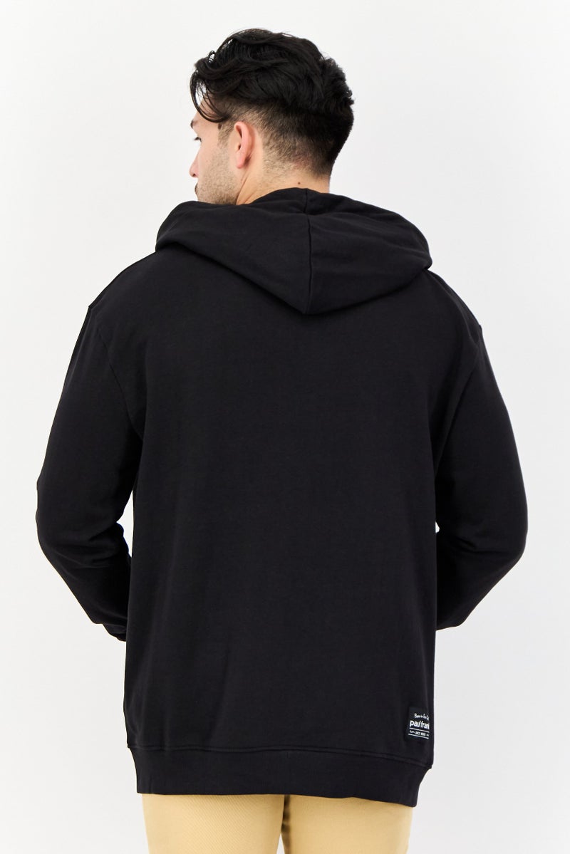 Paul Frank Men Printed Long Sleeves Full Zip Hoodie, Black - Image 4