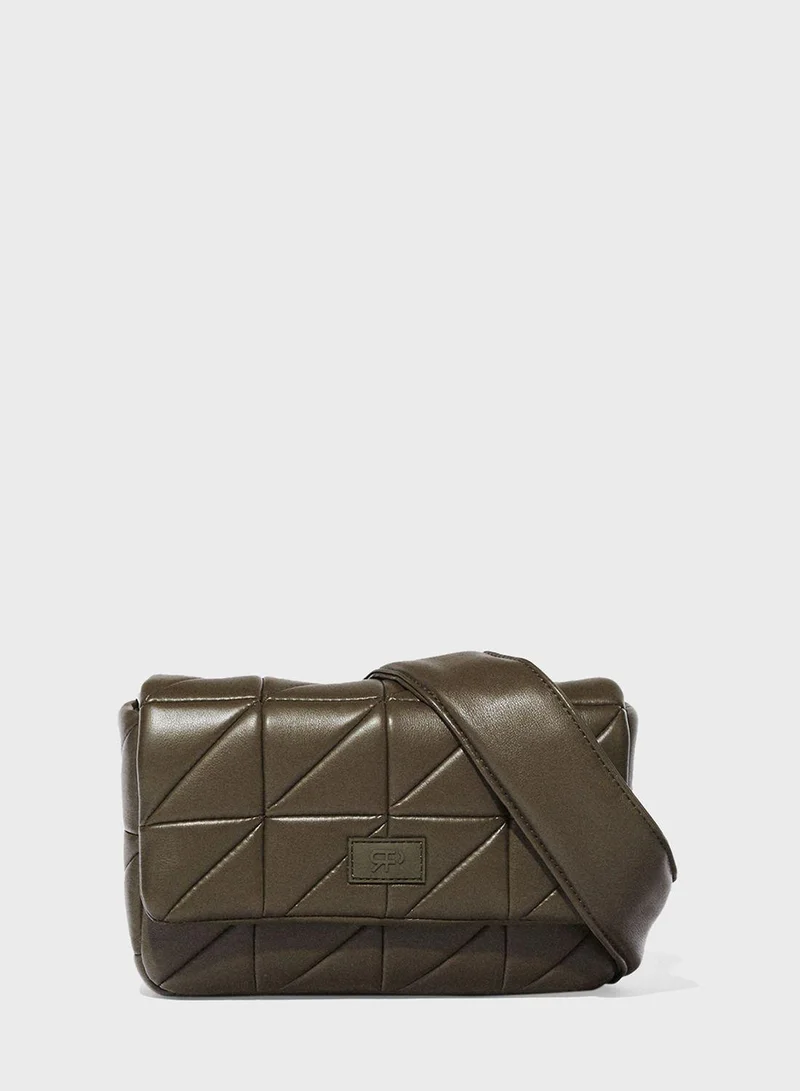 بارفوا Quilted Flap Over Crossbody