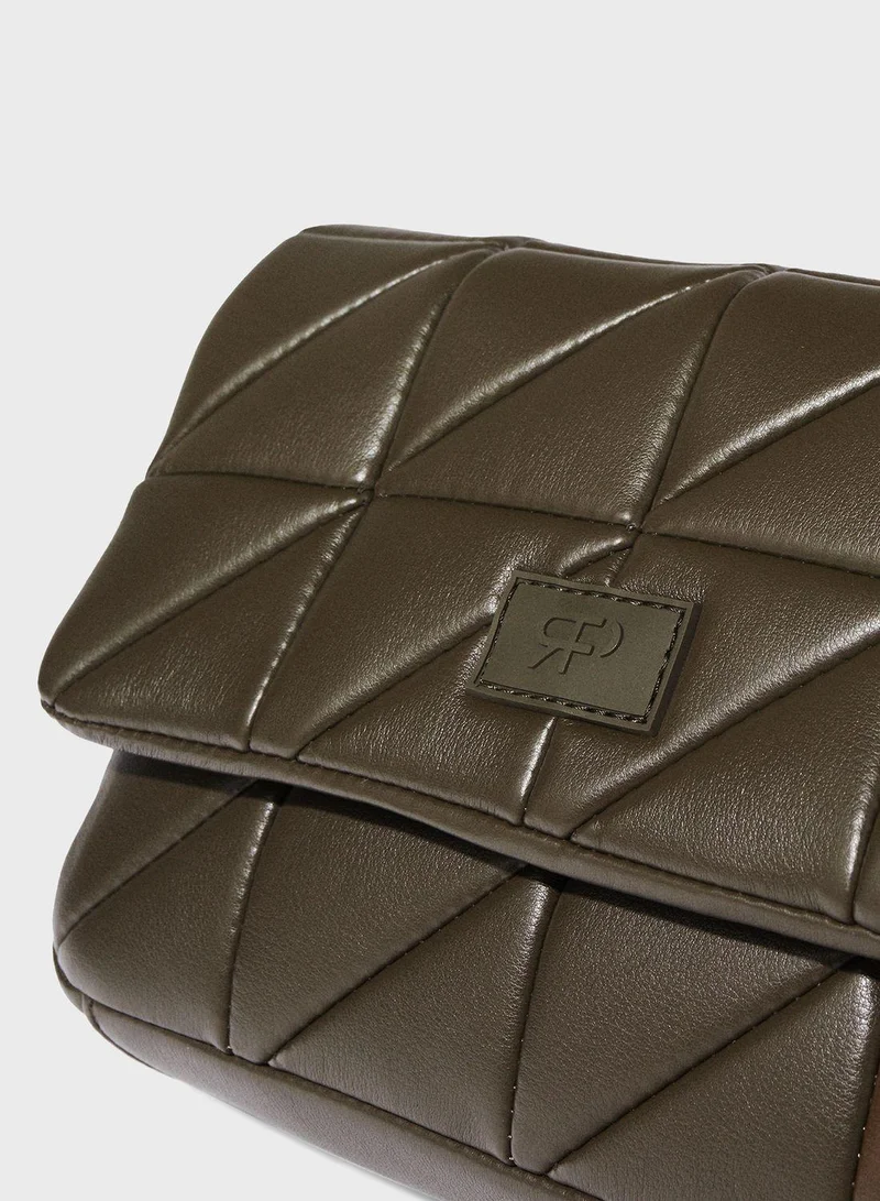 بارفوا Quilted Flap Over Crossbody