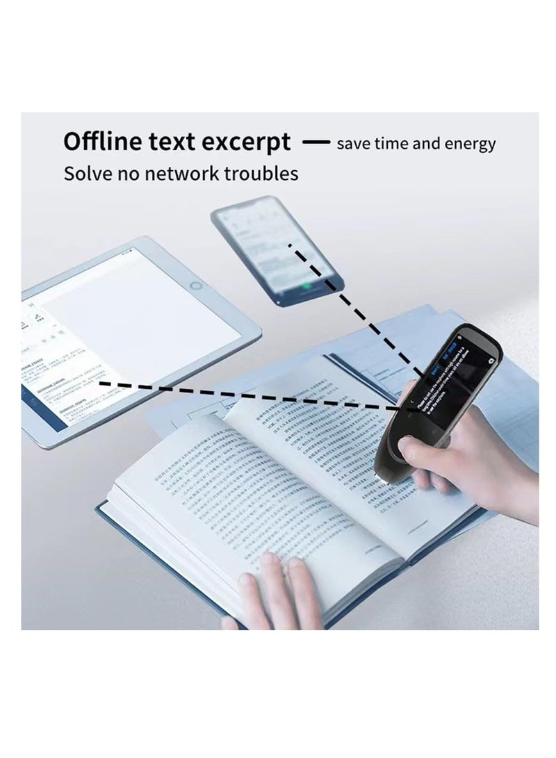 Pen Traductor, Scanning Pens for Reading for Students, Traductor Inteligente Portátil De Voz, Pluma Para Traducir Idiomas, Multipurpose Translation Device, Novelty Digital Translation Pen(black) - Image 3