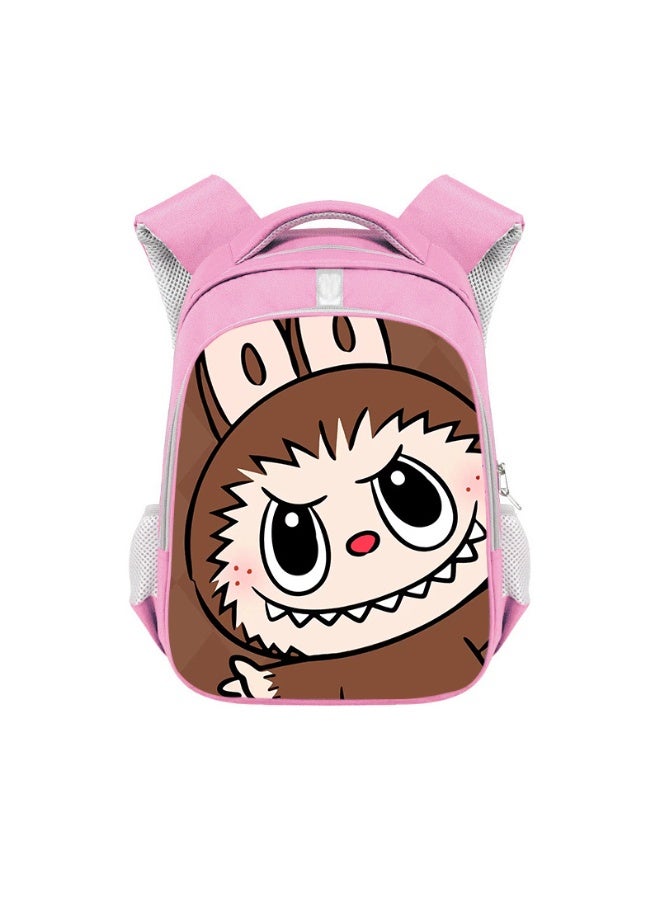 Labubu Backpack Student Large Capacity High-end Backpack Children's Wear-resistant Polyester Backpack 36*26*13CM - Image 1