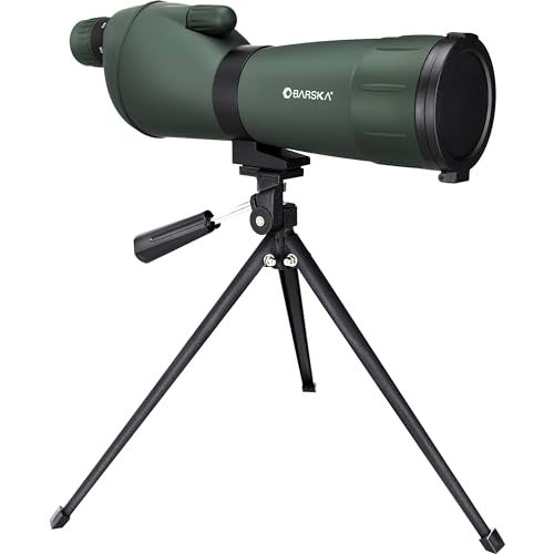 BARSKA 20-60x60mm Colorado Zoom Straight Spotting Scope Waterproof with Flip-Down Lens for Target Shooting Range Hunting Birding - Image 1