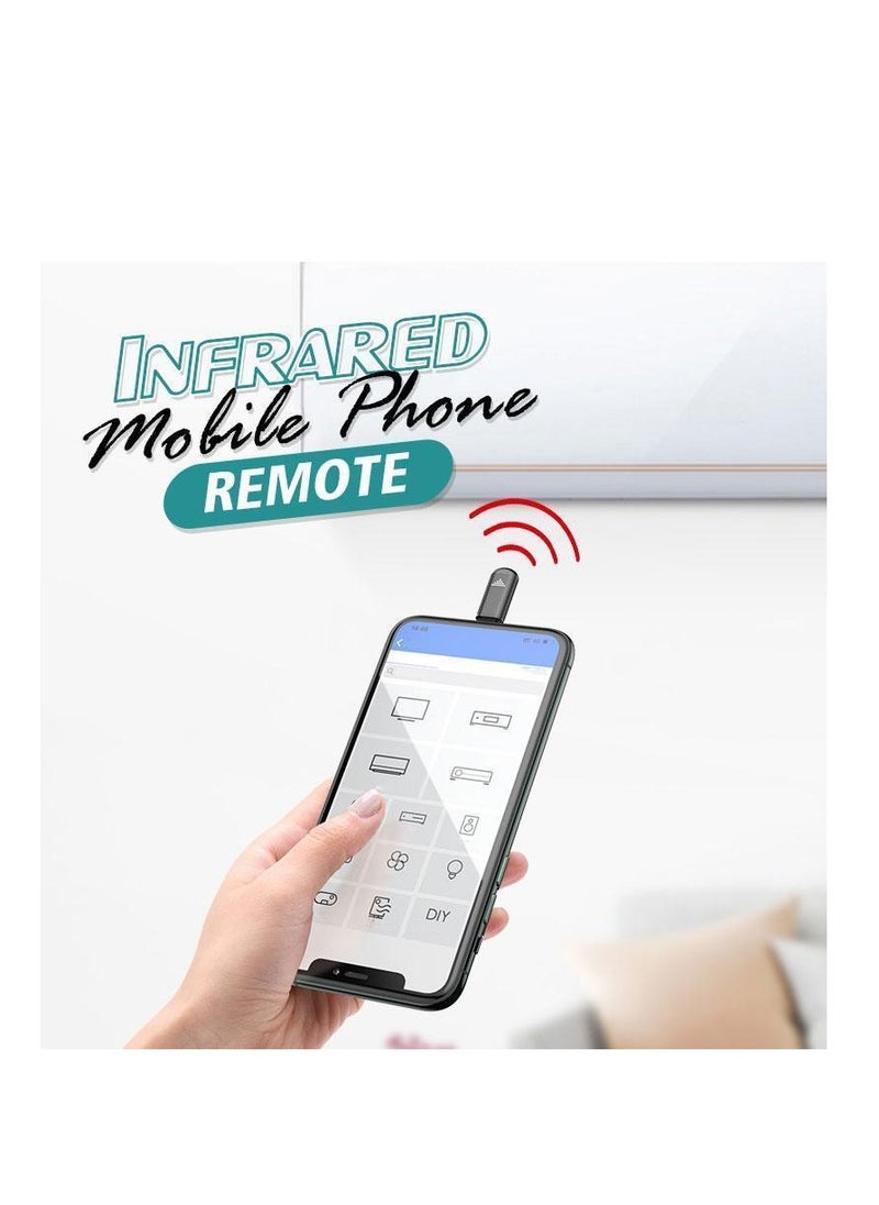 Generic - Mini Smartphone IR Remote Controller Adapter for iOS Android Lightning Type C Micro USB Infrared Mobile Phone Remote Control - Image 1