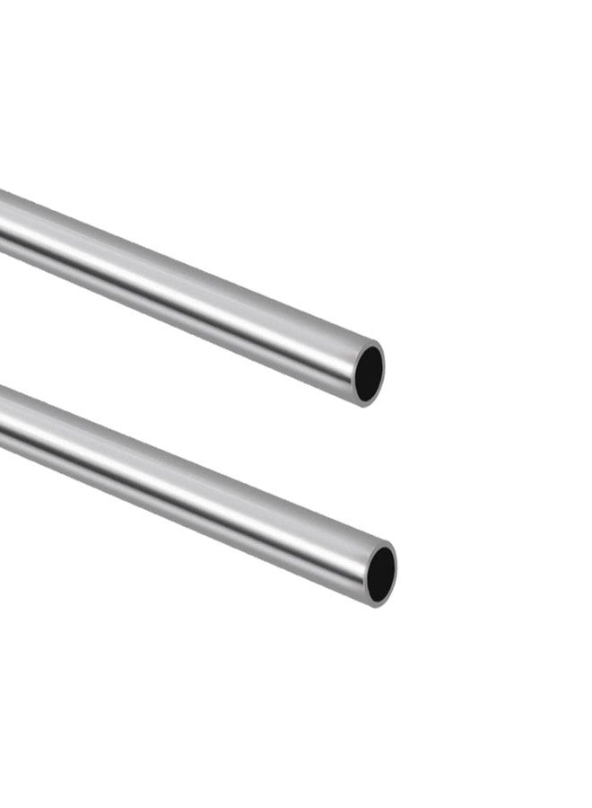 Tynulox 1" OD 304 Stainless Steel Tube, Thickened Pipe Wall & Weldable Tubing, Round Metal Pipe Industrial Straight Tube 12 inch Length (2 Pcs) - Image 1