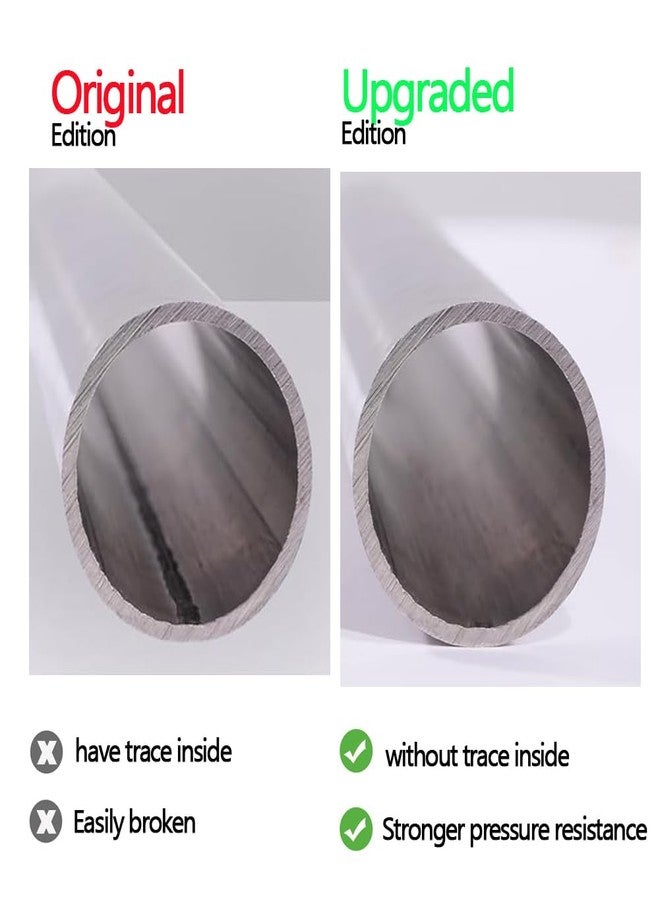 Tynulox 1" OD 304 Stainless Steel Tube, Thickened Pipe Wall & Weldable Tubing, Round Metal Pipe Industrial Straight Tube 12 inch Length (2 Pcs) - Image 4