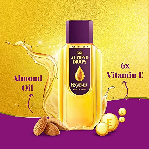 Bajaj Almond Drops Hair Oil -500ml(16.91 Floz.) by Subhlaxmi Grocers - Image 3