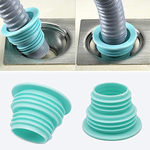 SHIDHMI Silicone Drain Pipe Hose Sealing Plug, Washing Machine Plug Ring Hose Deodorant Sewer Seal Ring Clean Tool for Home Bathroom,Laundry Room,Kitchen,Floor Drain (Pack of 1 Radom Color) - Image 4