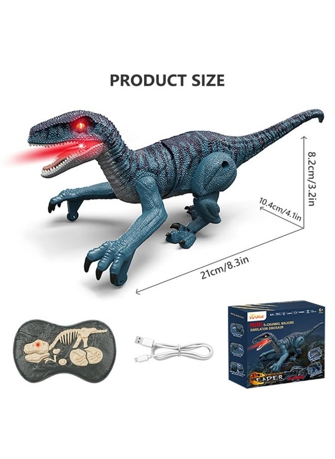 GGEROU Remote Control Dinosaur with Lights, Walking, Roaring, Twist, Dinausore Remote Control Toy, Dinosaur for Children Boys Girls 3 4 5 6 7 8 9 Years Old  - Image 2