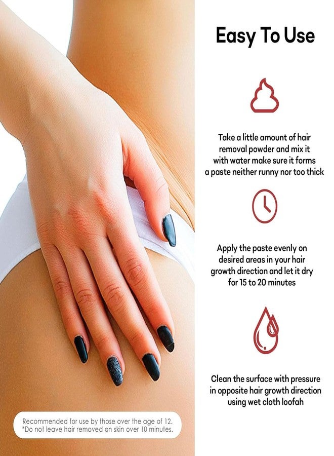 Samisha Bikini Hair Removal Powder for Women - Samisha Herbal Wax Powder for Hair Removal | 5 Min Full Body Wax For Men & Women for all Skin Types | Best Bikini Wax Herbal Powder (300 Grams) - Image 3