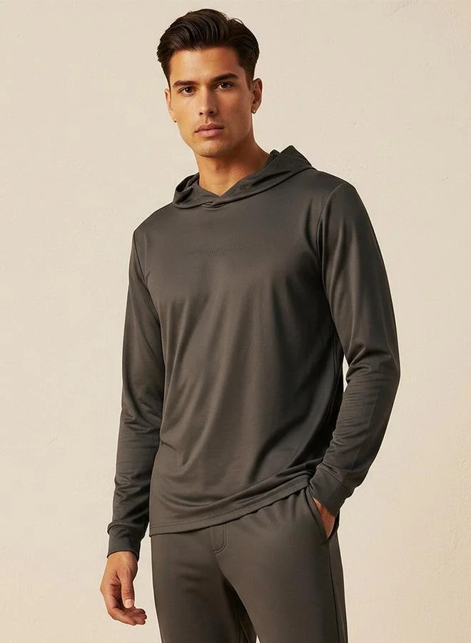 Splash Active Soft Touch Long Sleeves Printed Hoodie