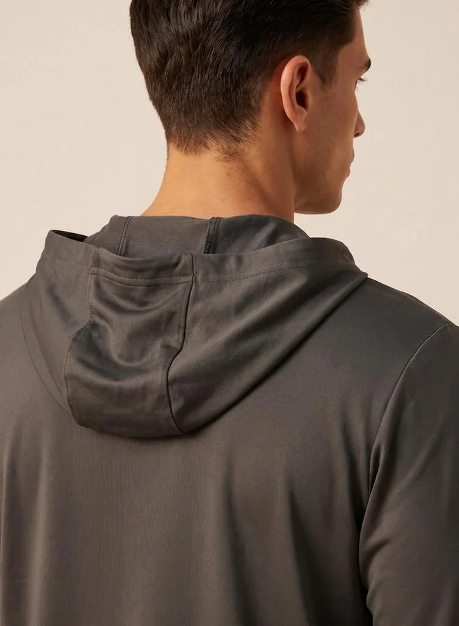 Splash Active Soft Touch Long Sleeves Printed Hoodie