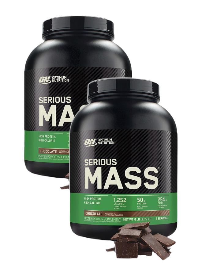 Optimum Nutrition عرض حزمة حصرية - ON Serious Mass لزيادة الوزن 6 رطل شوكولاتة - Image 1