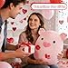 OurHonor Valentines Day Plush 16 Romantic Cow Pig Stuffed Animals with Rose and Love Heart Cute Valentines Anniversary for Him Her Girlfriend Boyfriend Wife Husband Lover - Image 4