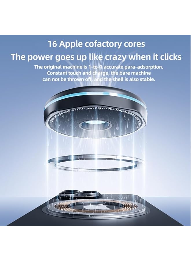 Green Tiger Car Phone Stand, Magnetic 15W Wireless Fast Charging, Compatible with Iphone12-16 Series and Galaxy S20-S24 Ultra | Strong Heat Dissipation Design | Universal Model Magnetic Ring Sticker for Use - Image 2