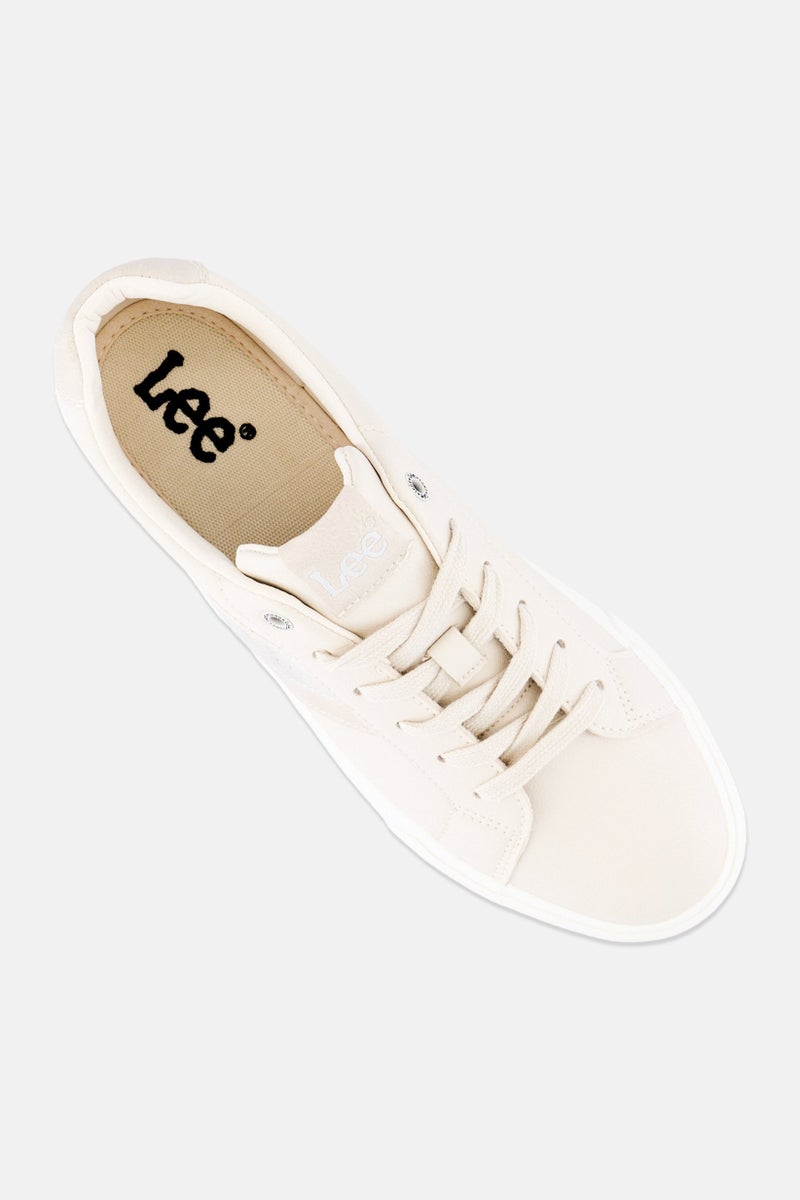 LEE Women Layla Lace Up Casual Shoes, Beige - Image 4