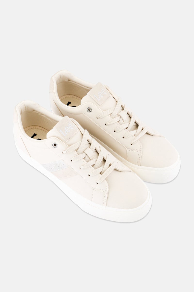 LEE Women Layla Lace Up Casual Shoes, Beige - Image 2