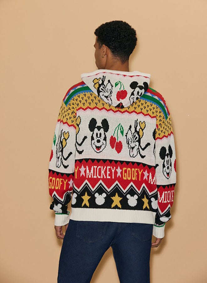 FOREVER 21 Disney Mickey & Goofy Hooded Sweater  - Image 3