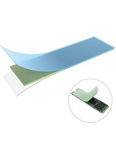 Wozlo 0.5MM*22*70MM Thermal Pad M2 SSD Chipset Cooler - 7X2CM Silicon Conductor - Green - 6W/MK  - Image 4
