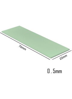 Wozlo 0.5MM*22*70MM Thermal Pad M2 SSD Chipset Cooler - 7X2CM Silicon Conductor - Green - 6W/MK  - Image 5
