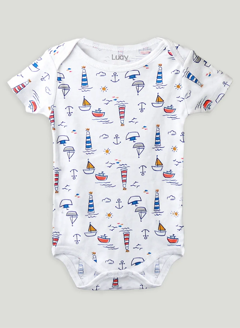 Luay  100% Cotton Based Onesies | Sleepsuits| Night Suits | Jumpsuit | Wondersuit for Baby Boys & Baby Girls, New-Born, infants,Toddlers_ Including Vibrant Pattren & Colors Create festive look  | Best Price UAE