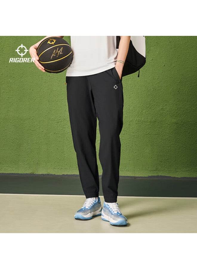 Rigorer Men's Pants, Quick-dry Ice Silk Sports Trousers, Loose Breathable Woven Ice Skin Running Exercise Casual Pants - Image 2
