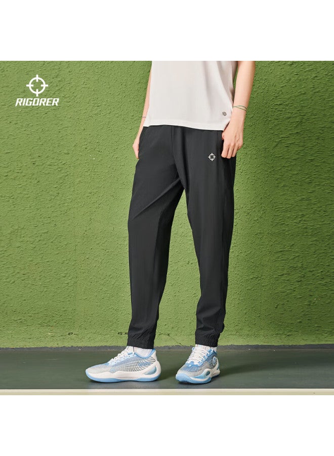 Rigorer Men's Pants, Quick-dry Ice Silk Sports Trousers, Loose Breathable Woven Ice Skin Running Exercise Casual Pants - Image 3