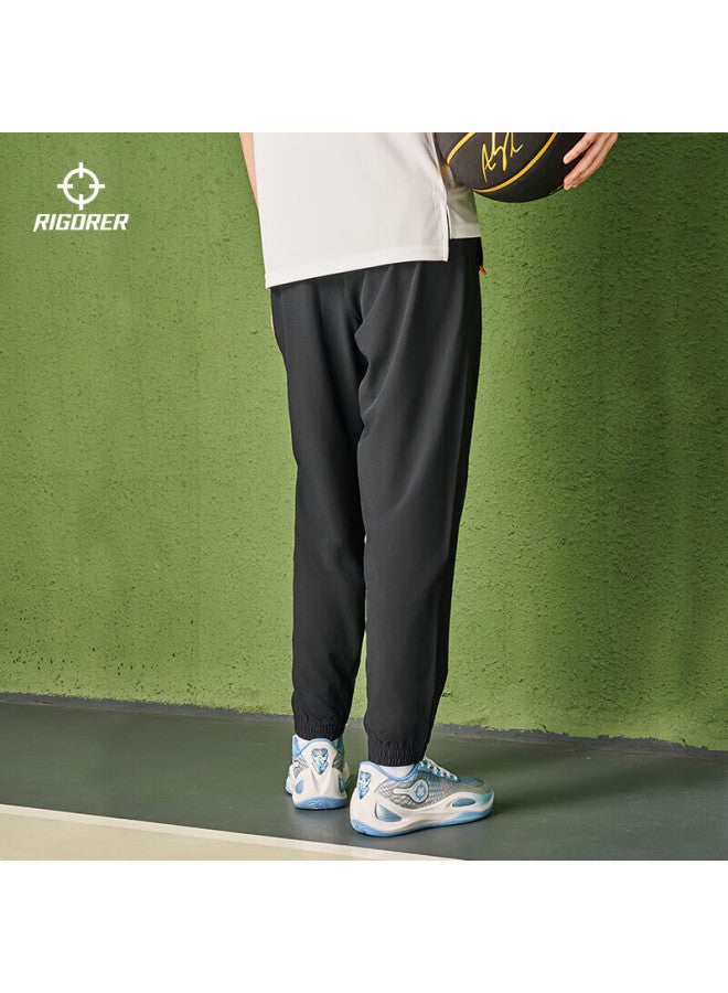 Rigorer Men's Pants, Quick-dry Ice Silk Sports Trousers, Loose Breathable Woven Ice Skin Running Exercise Casual Pants - Image 4