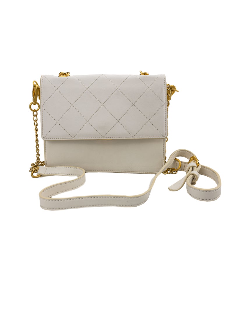 Embroidered Thread Rhombus Bag Chain Crossbody Bag Women for Evening Party and Casual Gathering  - Image 2