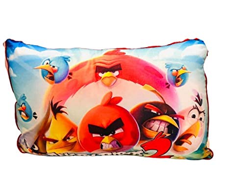NISHOMES Velvet Cartoon Print Baby Pillow 18x28 Inch Multicolor Bird 
