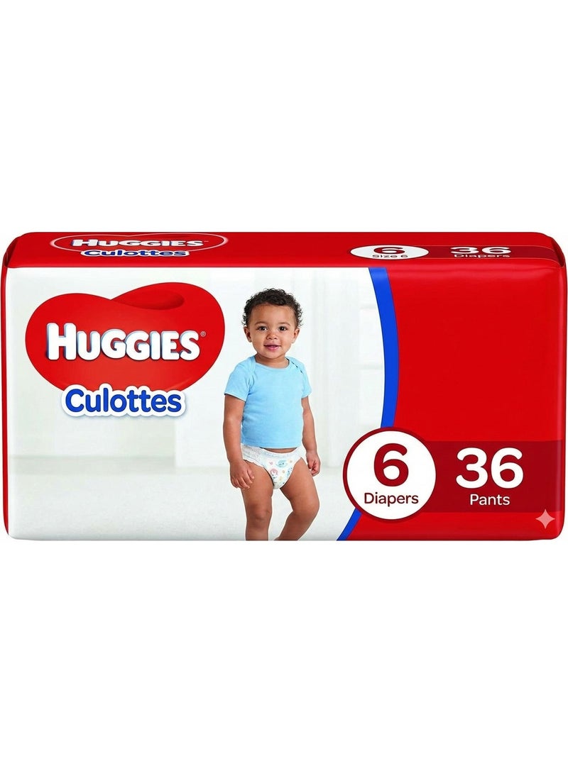 هاجيز كولوت حفاضات شورت مقاس 6 - 36 حفاضة