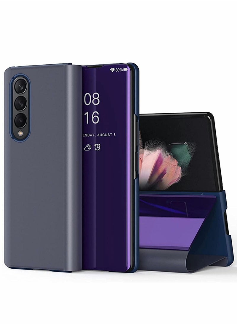 Y&D Excefore Case for Samsung Z Fold 3 Cover, Plating Mirror Makeup Phone Flip Shockproof Cover  - Image 1