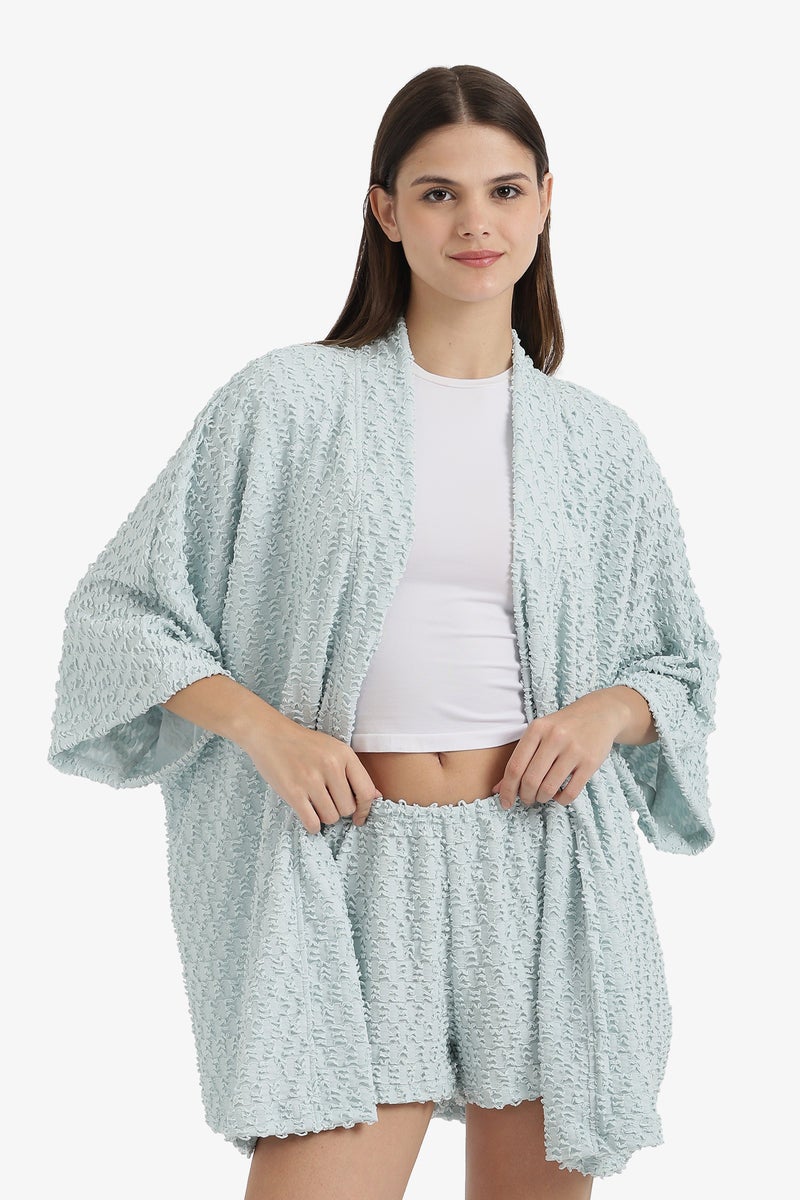 Carina Self patterned Beach Kimono - Image 1