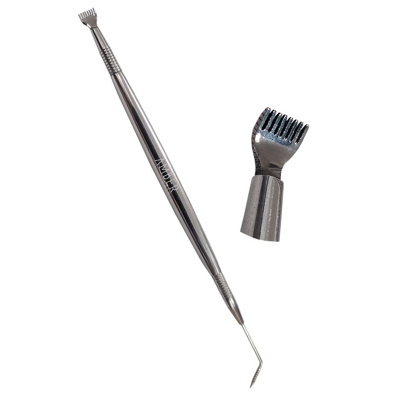 Amber Lash Eyelash Lift Perm Tool Eyelash Separator Stainless Steel Lash Lift Tool with Separation Comb Stick for Eyelash Extensions Supplies Perm Rake