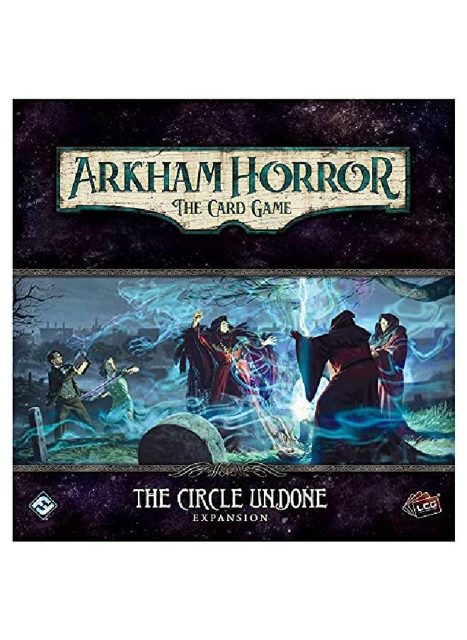 Fantasy Flight Games - Arkham Horror The Card Game The Circle Undone Deluxe Expansion ; Horror Game ; Mystery Game ; Cooperative Card Game ; Ages 14+ ; 12 Players ; Average Playtime 12 Hours ; Made By - Image 1