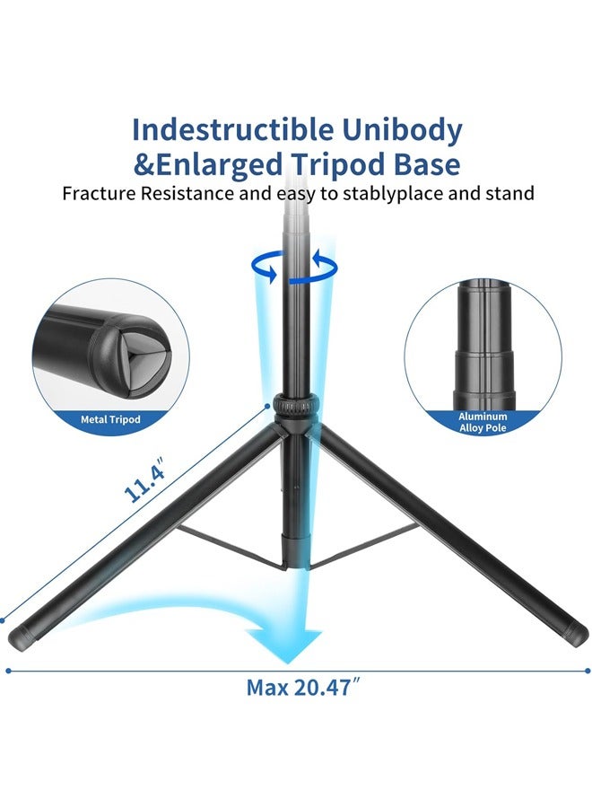 PADOM Padom 80" Phone Tripod, Tripod for iPhone & Selfie Stick Tripod Stand with Remote,Extendable All-in-1 360° Rotating Portable Travel Phone Tripod Stand for iPhone, Cell Phone, Android, Camera,GoPro  - Image 2